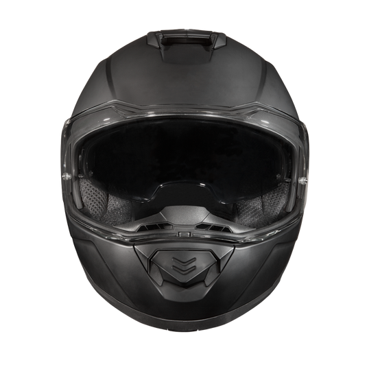 Daytona Glide Modular Motorcycle Helmet - DOT & ECE Approved, Bluetooth Ready, Dual Visor, Men/Women/Youth - Dull Black