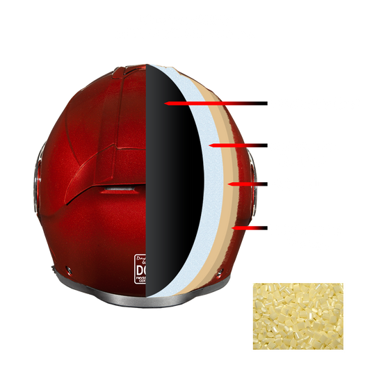 Daytona Glide Modular Motorcycle Helmet - DOT & ECE Approved, Bluetooth Ready, Dual Visor, Men/Women/Youth - Black Cherry