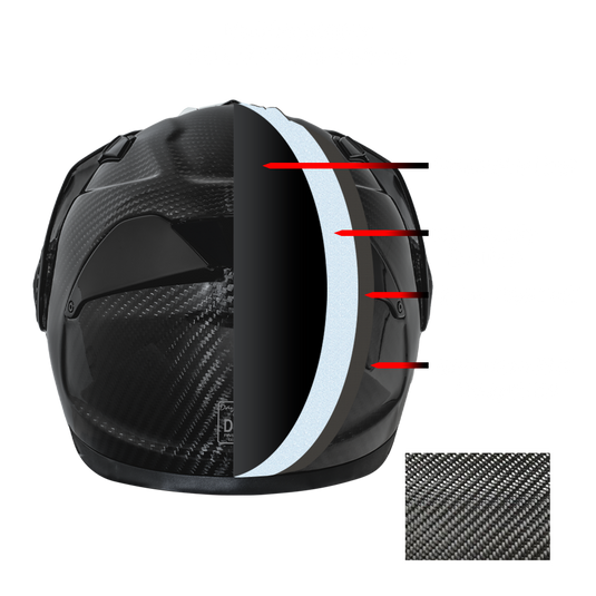 D.O.T. & ECE Daytona C6- Grey Carbon Fiber