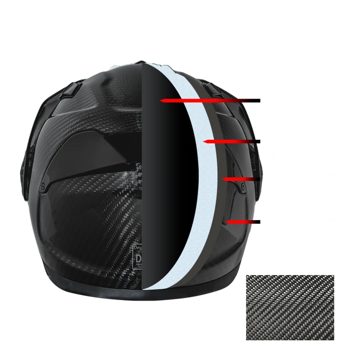 Load image into Gallery viewer, D.O.T. &amp; ECE Daytona C6- Grey Carbon Fiber

