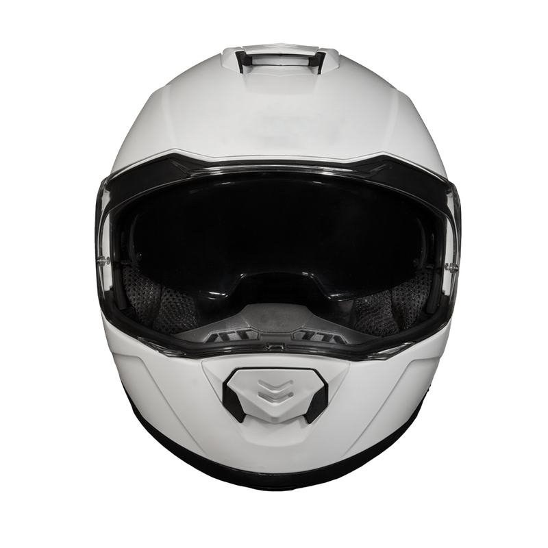 Load image into Gallery viewer, Daytona Glide Modular Motorcycle Helmet - DOT &amp; ECE Approved, Bluetooth Ready, Dual Visor, Men/Women/Youth - Hi-Gloss White
