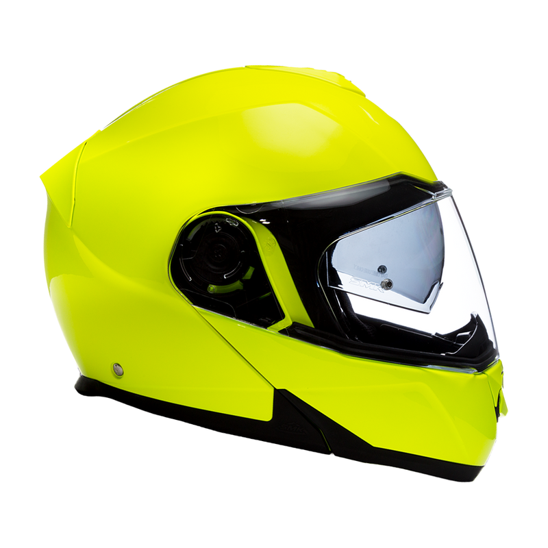 Load image into Gallery viewer, Daytona Glide Modular Motorcycle Helmet - DOT &amp; ECE Approved, Bluetooth Ready, Dual Visor, Men/Women/Youth - Fluorescent Yellow
