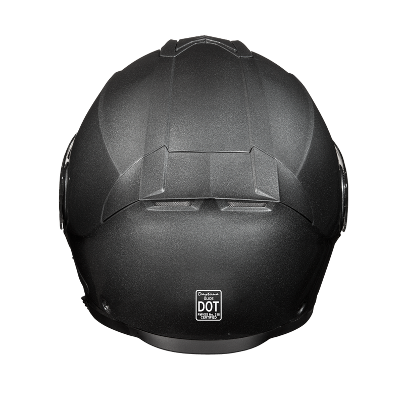Load image into Gallery viewer, Daytona Glide Modular Motorcycle Helmet - DOT &amp; ECE Approved, Bluetooth Ready, Dual Visor, Men/Women/Youth - Gun Metal Grey Metallic
