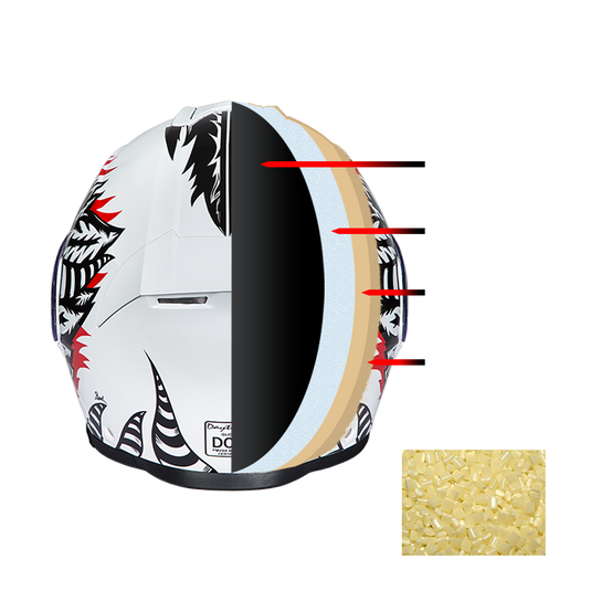 Daytona Glide Modular Motorcycle Helmet - DOT & ECE Approved, Bluetooth Ready, Dual Visor, Men/Women/Youth - W/ Phoenix