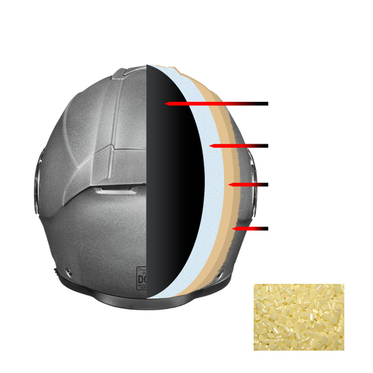 Daytona Glide Modular Motorcycle Helmet - DOT & ECE Approved, Bluetooth Ready, Dual Visor, Men/Women/Youth- Shark Blu