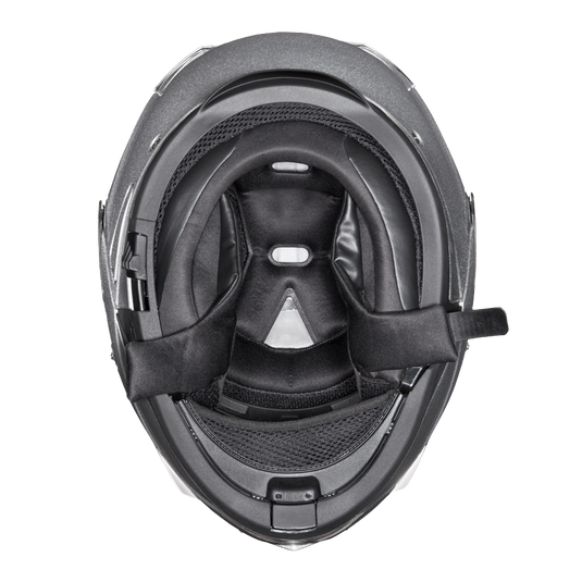 Daytona Glide Modular Motorcycle Helmet - DOT & ECE Approved, Bluetooth Ready, Dual Visor, Men/Women/Youth- Silver Metallic
