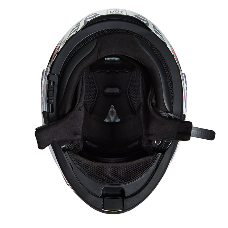 Load image into Gallery viewer, Daytona Glide Modular Motorcycle Helmet - DOT &amp; ECE Approved, Bluetooth Ready, Dual Visor, Men/Women/Youth - W/ Phoenix
